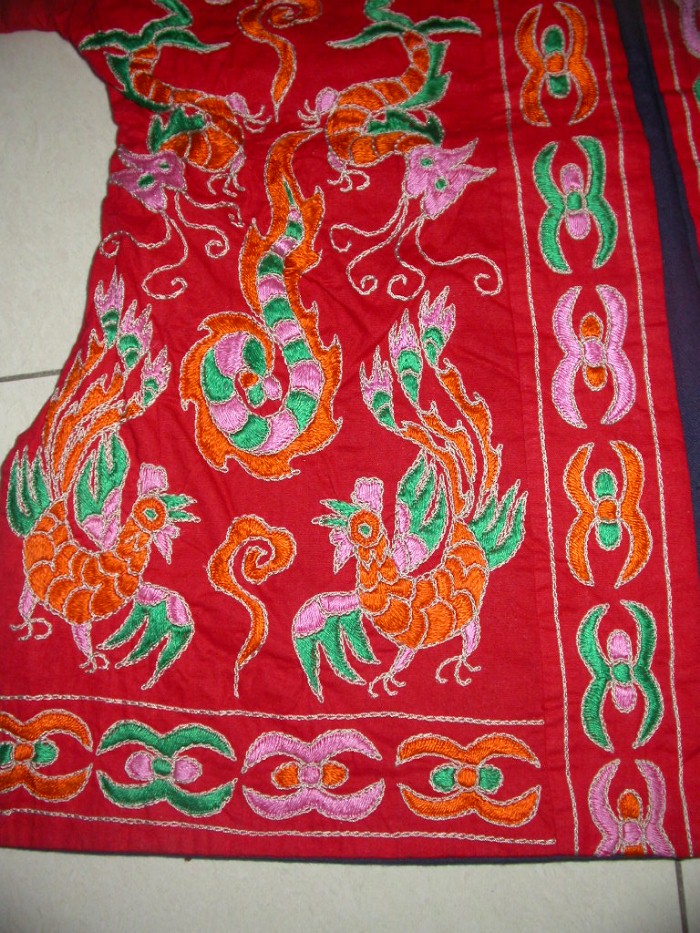 Chinese Miao Peoples Hand Embroidery Costume Jacket  