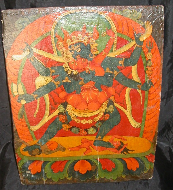 name wonderful rare old antique unique tibetan buddhist hand painted